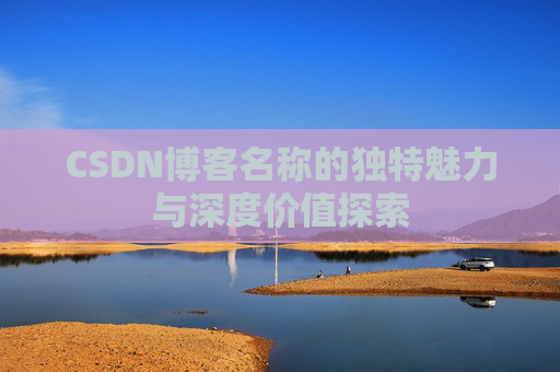 CSDN博客名称的独特魅力与深度价值探索